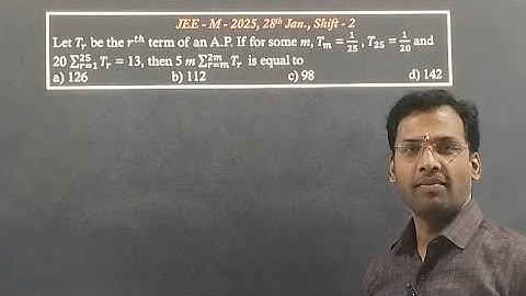 🚀JEE Main 2025 PYQ🎯 |Sequence and Series|Dr. Vipin Jaiswal