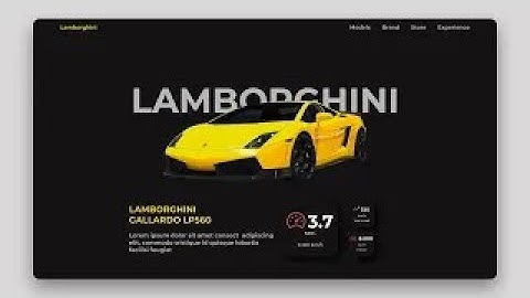 Responsive Landing Page HTML CSS And JAVASCRIPT GSAP   Lamborghini Web Design