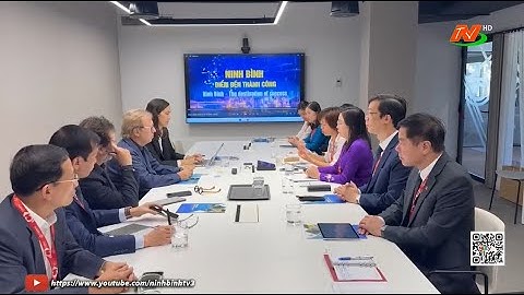 Đoàn công tác tỉnh Ninh Bình làm việc với phòng thương mại Barcelona