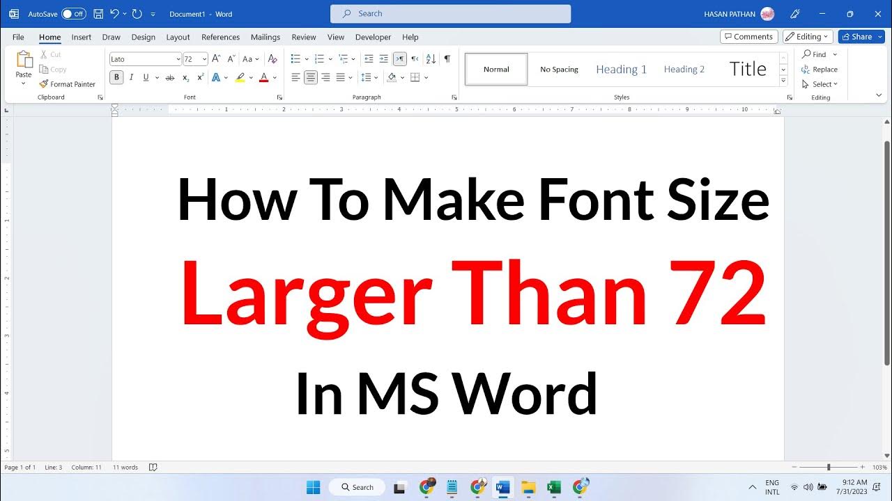 how-to-make-font-size-larger-than-72-in-ms-word-youtube