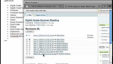Using the Wiki Coding Tool after the PBworks API changes