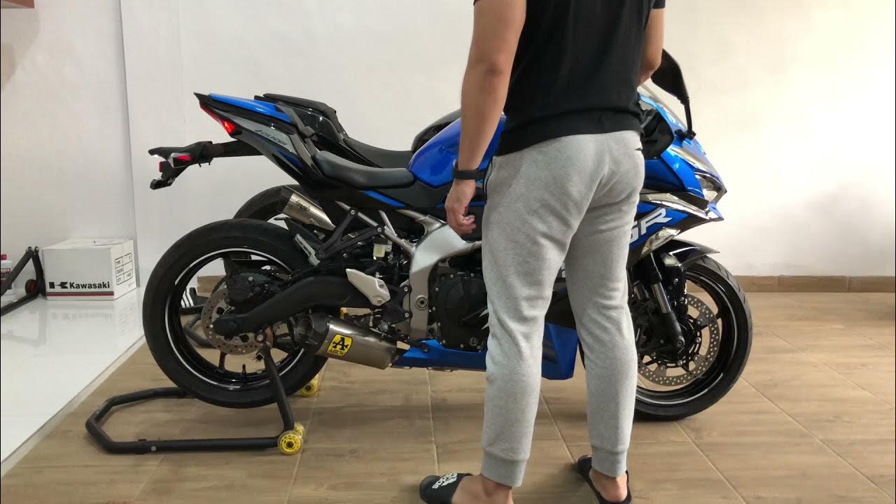 Kawasaki Zx25r with Arrow Full System works titanium exhaust sound