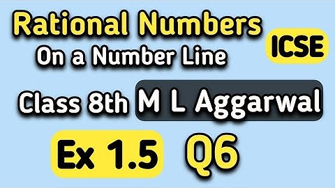 Q6 Ex 1.5 Class 8 ICSE ML Aggarwal | Find three rational numbers between -2 and -1#Rationalnumber