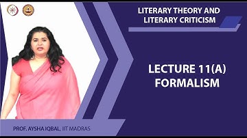 Lecture 11 A - Formalism Completed