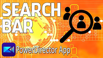 How to Make A Search Bar Animation | PowerDirector App