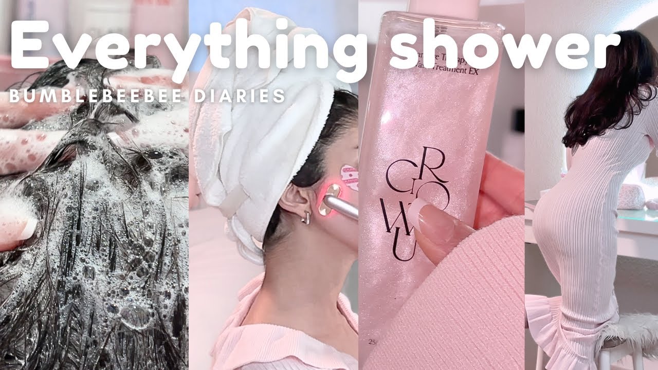 My Spring 🌷 Everything Shower | Body & Skincare 🛁 🦢🐚🫧 ASMR