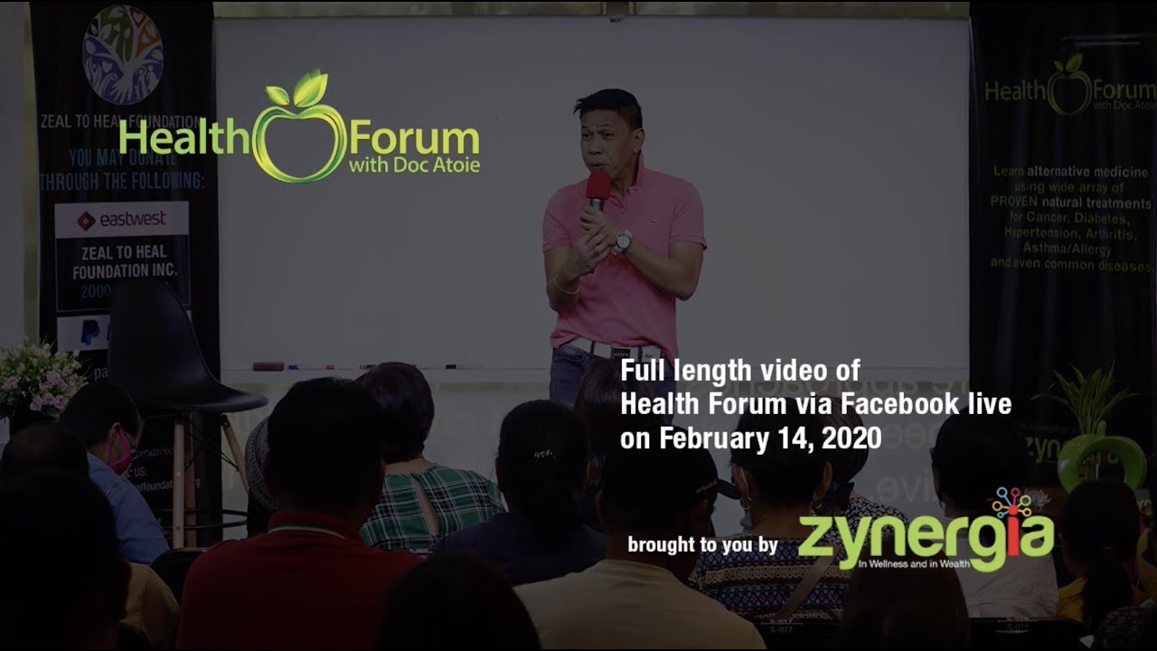 14 February 2020 | Health Forum via Facebook Live