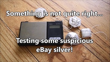 Specific Gravity Testing some suspect silver from eBay!