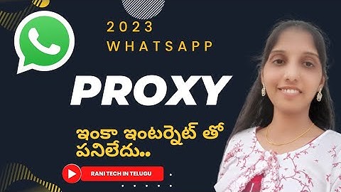 2023 Whatsapp New Update Proxy Settings#whatsapp2023@AKRanivlogs29