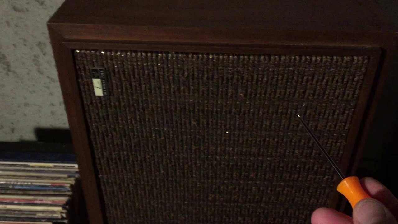 How to remove grills from Fisher XP 7 speakers YouTube