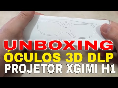 PROJETOR XGIMI H1 - UNBOXING ÓCULOS 3D DLP - Geek06