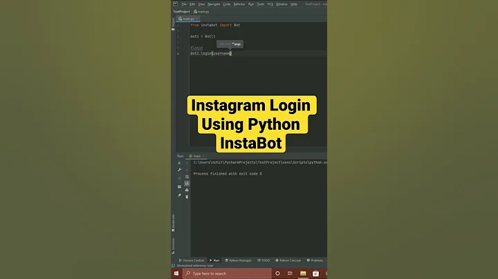 Instagram Login Using Python Instabot
