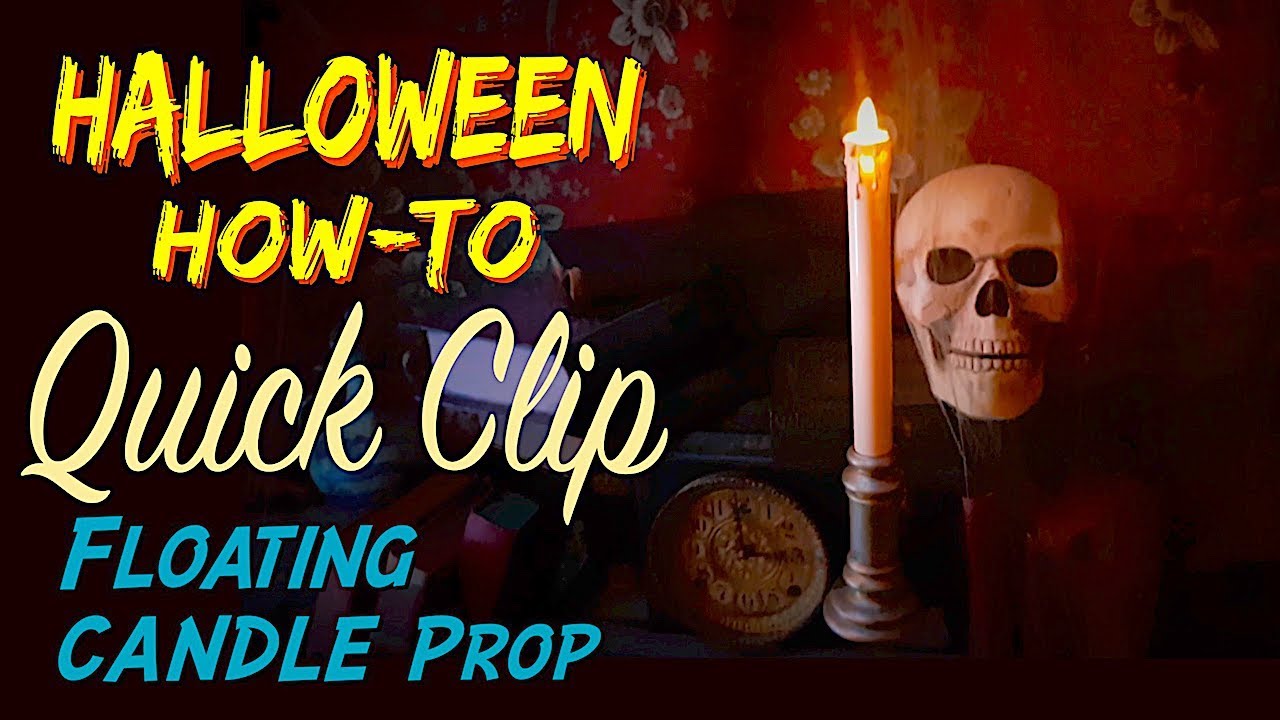Quick Look at Our Animated DIY Floating Candles HALLOWEEN Prop YouTube