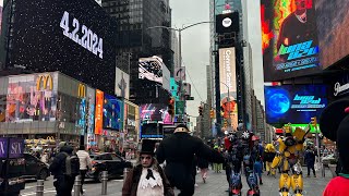 Welcome to New York City💝🗽🇺🇸 Times Square Show💃#dance #timessquare#nuanpainy#nyc #usa #dancers