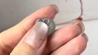 Icy A-Grade Greenish Blue Jadeite Ruyi Pendant No. 172741