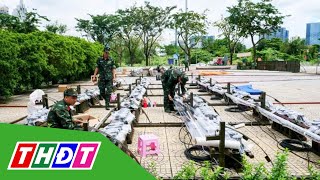 Cận cảnh giàn pháo hoa mừng Quốc khánh 2/9 trước giờ khai hỏa | THDT