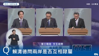 賴清德問誰要滅中華民國 柯反批過度抹紅會踢到鐵板