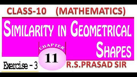 Class 10 maths similarity in Geometrical shapes Chapter 11 exercise 3 and 4