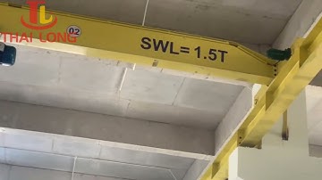 #cautruc Cầu trục 1,5 tấn dầm đơn khẩu độ 11m