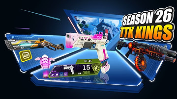 TTK KINGS of Season 26: Fastest Killing Weapons Tier List in Apex Legends