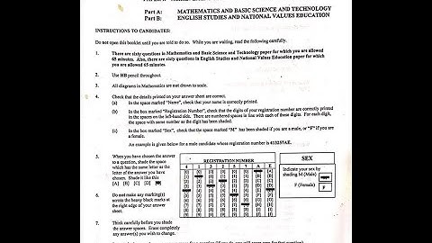 2024 National Common Entrance Examination (NCEE): Mathematics Questions 21 - 40