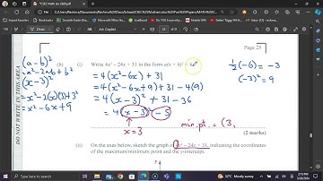 CSEC Math Paper 2 worked solutions series - January 2024 - Question 8(b)(ii),(iii)