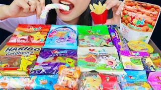 ASMR YUPI GUMMY JELLY CANDY 💙 DORAEMON, GATOTKACA, RELAXA PLAY LITTLE PONY, HARIBO, FRENCH FRIES