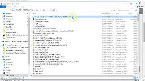 Downloading a Moodle course and Deleting it from Moodle