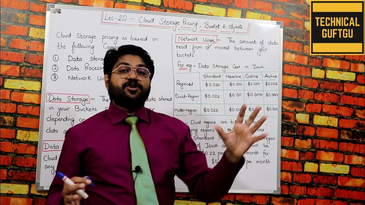 Google Cloud storage pricing and concept of Bucket & ObjectsHIndi/Urdu