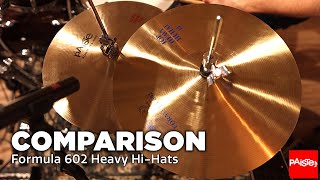 PAISTE CYMBALS - Comparison (Formula 602 Heavy Hi-Hats)