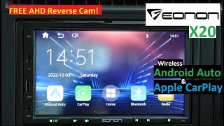 Eonon X20 - $135 7inch QLED Universal Car Head Unit Radio - Wireless Apple Carplay and Android Auto