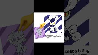Meowstic puts Espurr in the microwave for being bad #funnymemes #pokemonxy #template #capcut
