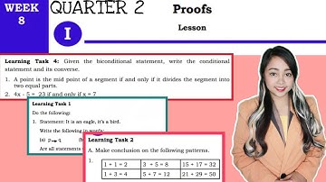 G8- PROOFS | Learning Task 1-2, Learning Task 4 Week 7