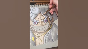 Drawing Luffy Gear 5 !! #art #anime #shorts
