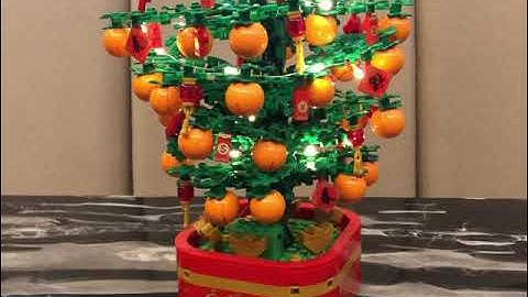 Sembo Block Mandarin Orange Tree Music Box with Gong Xi Gong Xi Music. Happy Chinese New Year 🧧🍊🏮