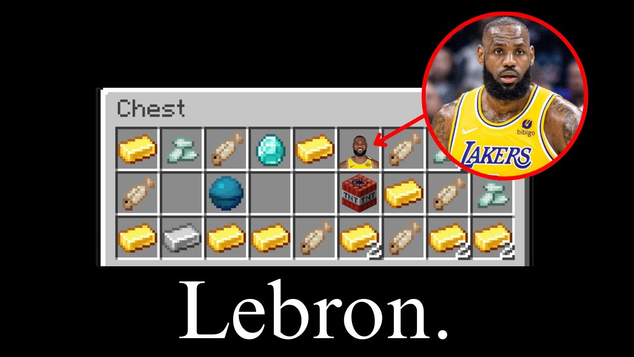 I SPEEDRAN MINECRAFT WITH LEBRON JAMES YouTube
