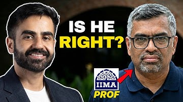 IIM-Ahmedabad Prof REACTS To Nikhil Kamath