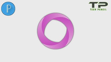 How to make O letter abstract logo design | Pixellab Tutorials | Tech Pencil