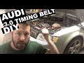 Audi A4 A6 3.0L Timing Belt Replacement DIY - BGN AVK B6 C5 Platform