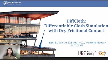 [SIGGRAPH 2022 Talk] DiffCloth: Differentiable Cloth Simulation with Dry Frictional Contact