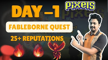 DAY 1 FABLEBORNE QUEST - FREE EMBER OUTFIT + 25 REP | Pixels