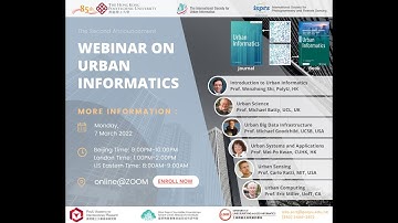 Webinar on Urban Informatics (March 7, 2022)
