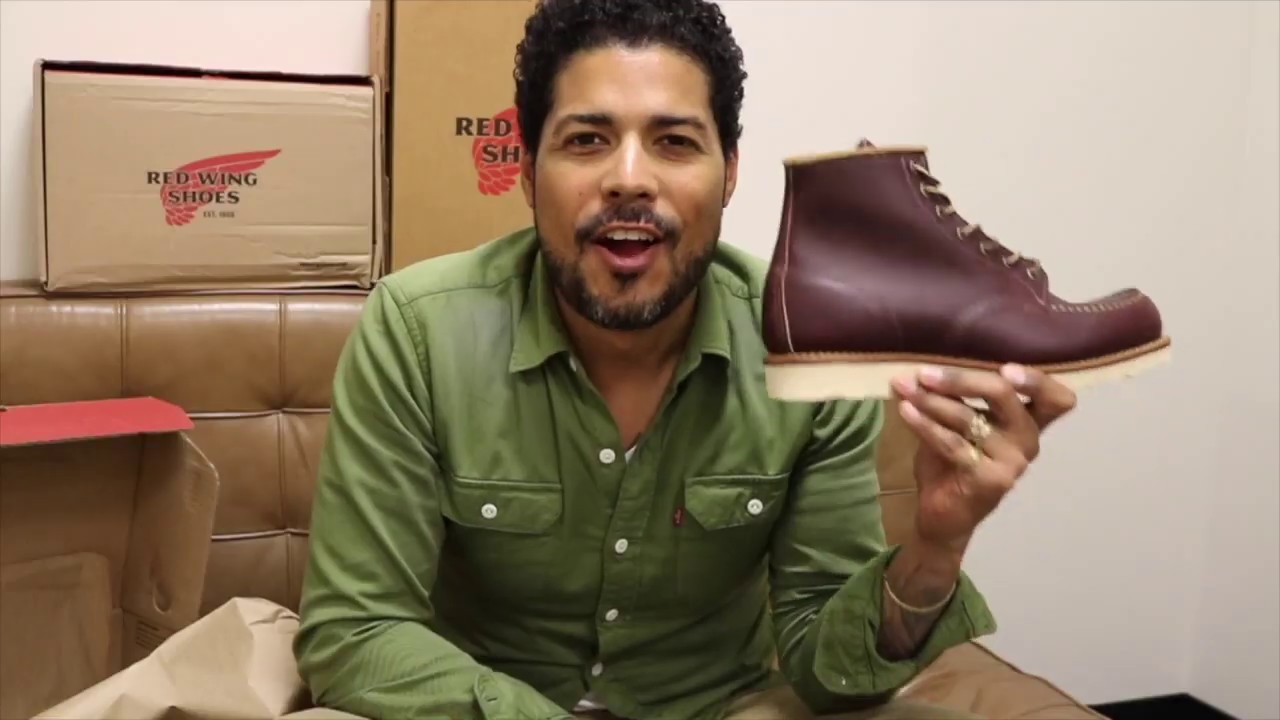 Red Wing 8856 Moc Toe in Mesa Oxblood Leather - YouTube