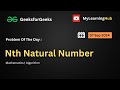 GFG-POTD | Nth Natural Number using Java | 07 Sep 2024 | Mathematics | Algorithms | Java