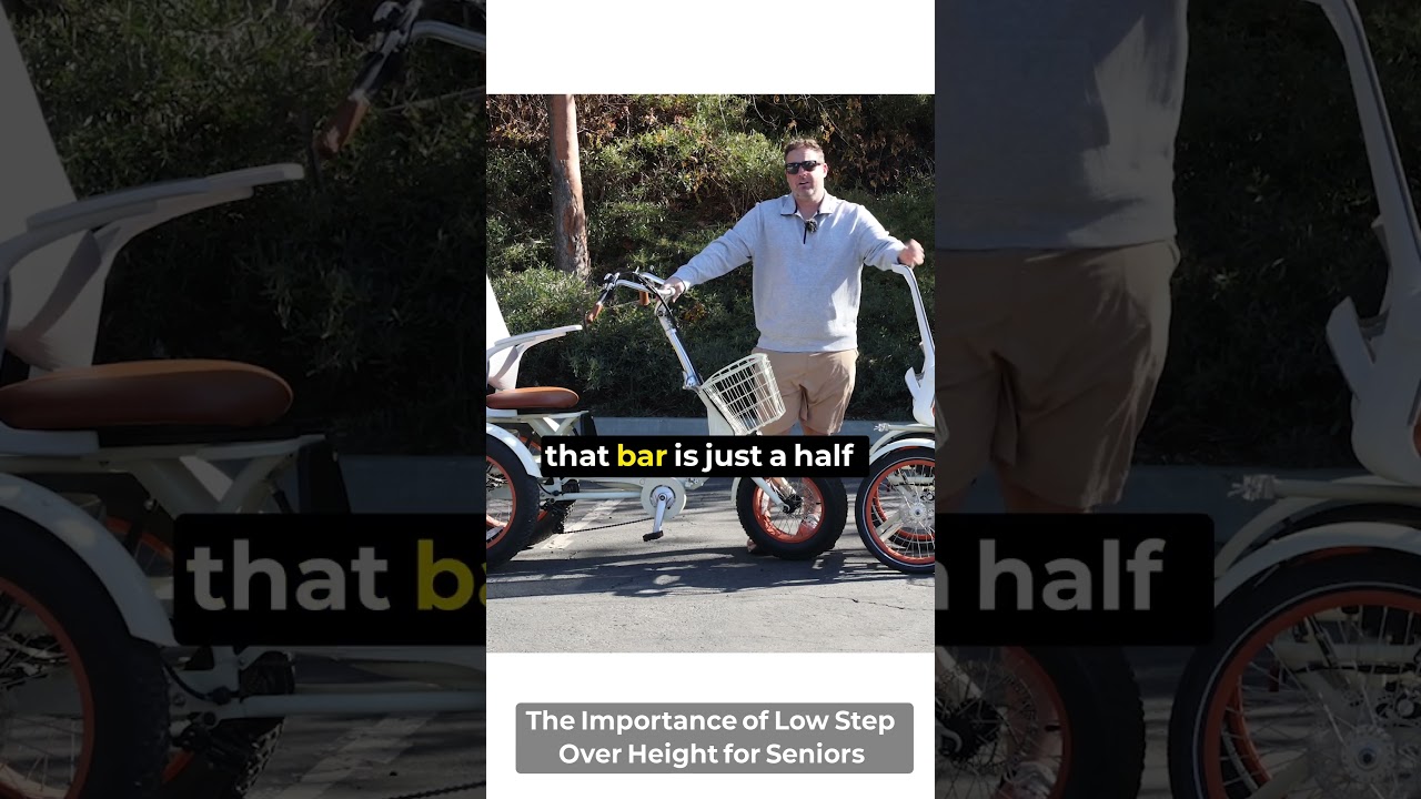 Low Step-Over Design Makes Mounting Easy for Seniors