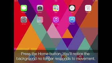 Turn off parallax 3D backgrounds on iPhone and iPad using iOS 7