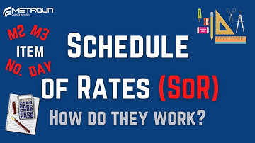 Schedule of Rates (SoR) Explained