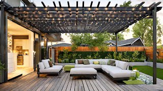 200 Modern Patio Designs 2024 | Home Backyard Garden Landscaping Ideas| Rooftop Pergola Design Ideas