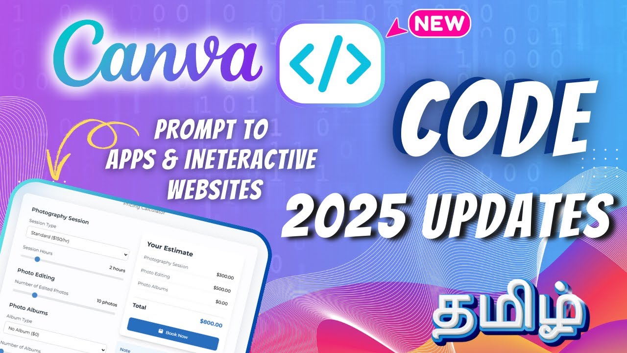 ✨ Canva code tamil | Canva coding in tamil | Canva code ai tamil