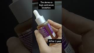 Does Kojic acid oxidize | the derma co Kojic acid serum oxidation #kojicacidserum